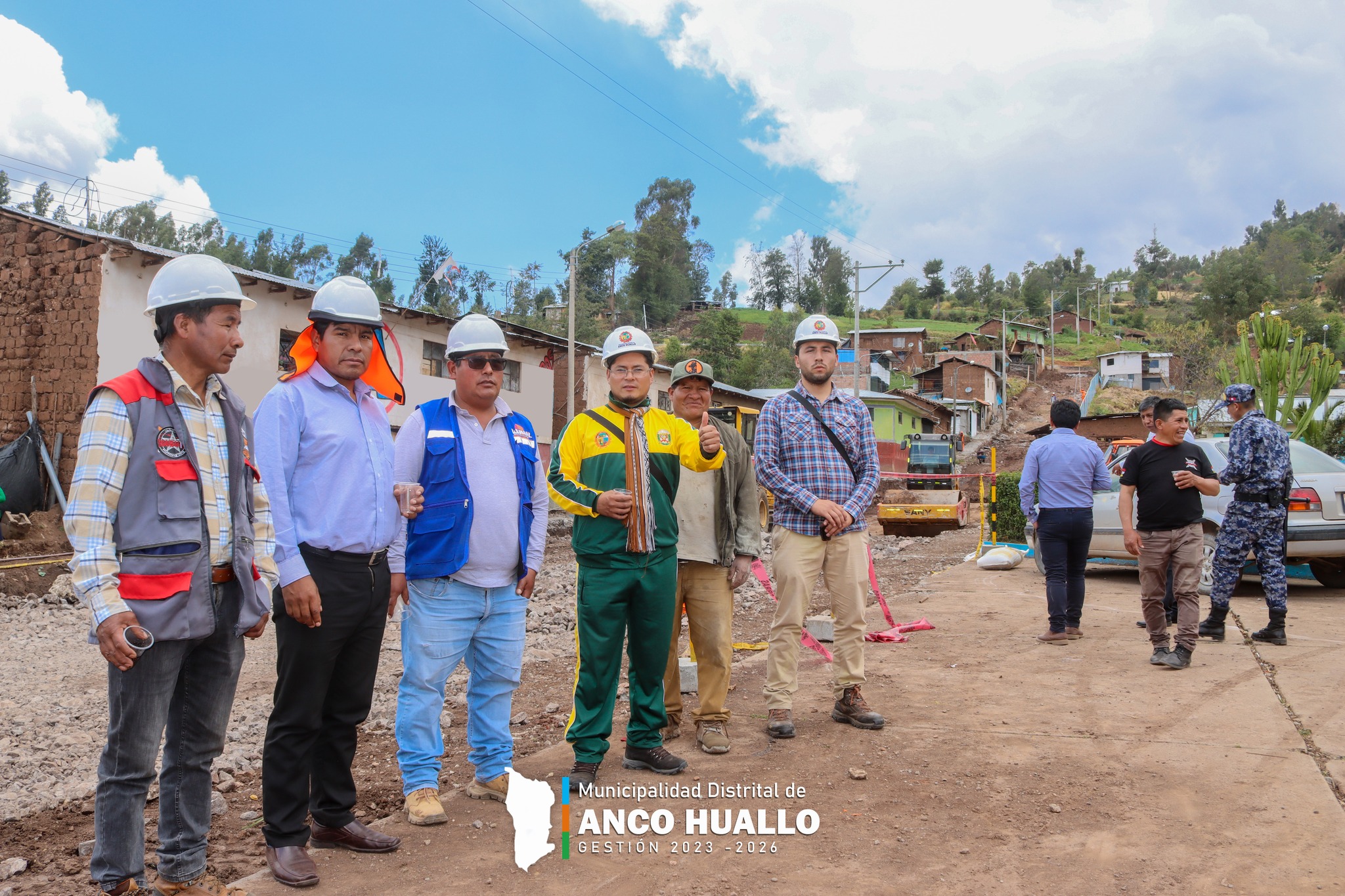 Avance de la construcción de pistas y veredas en Totorabamba